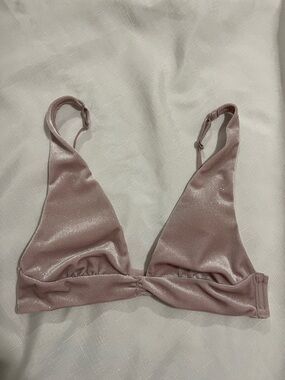 Victoria's Secret Shimmery Dusty Pink Triangle Bralette